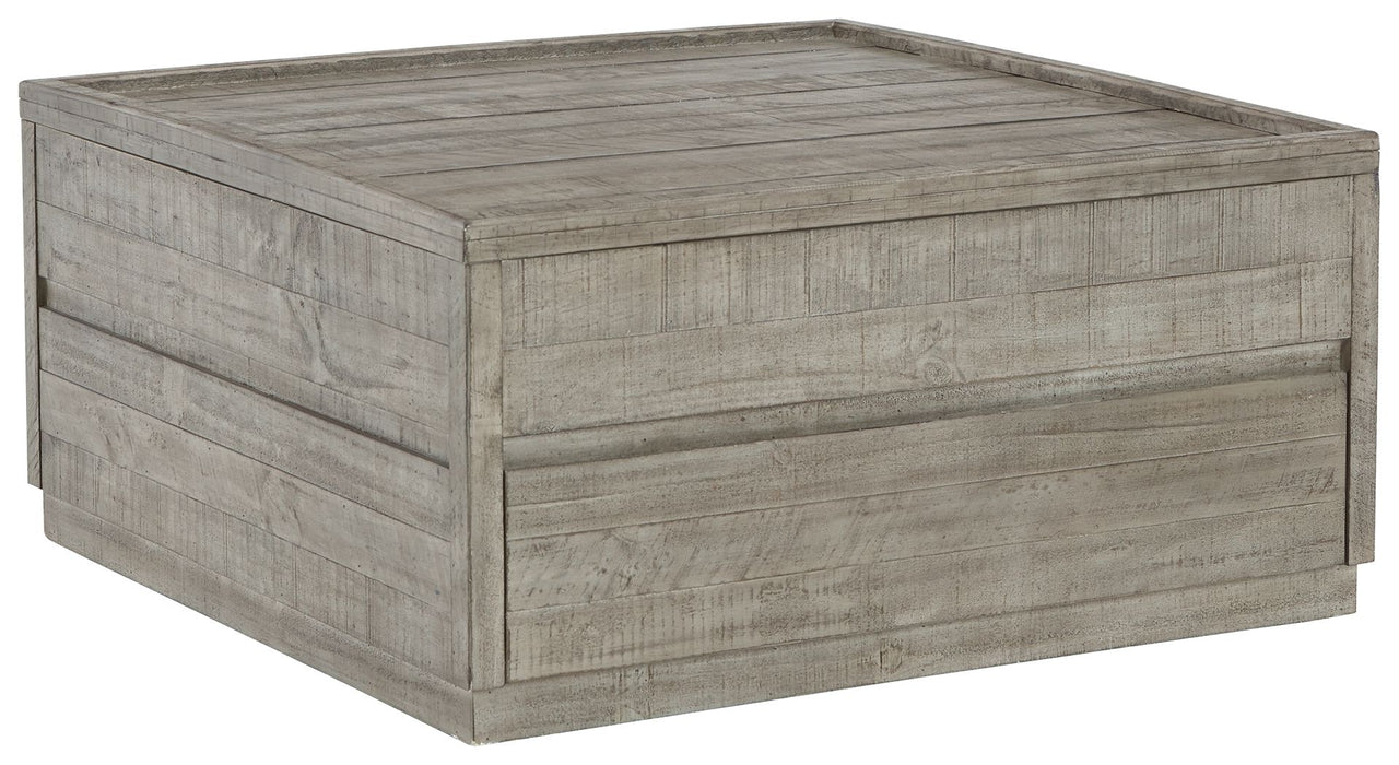 Krystanza - Weathered Gray - Lift Top Cocktail Table Cleveland Home Outlet (OH) - Furniture Store in Middleburg Heights Serving Cleveland, Strongsville, and Online