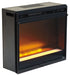 Entertainment - Black - Fireplace Insert Glass/Stone Cleveland Home Outlet (OH) - Furniture Store in Middleburg Heights Serving Cleveland, Strongsville, and Online