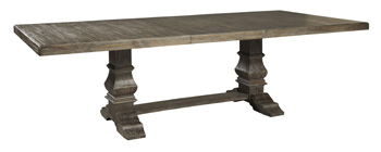 Wyndahl - Rustic Brown - Rect Drm Extension Table Base Cleveland Home Outlet (OH) - Furniture Store in Middleburg Heights Serving Cleveland, Strongsville, and Online