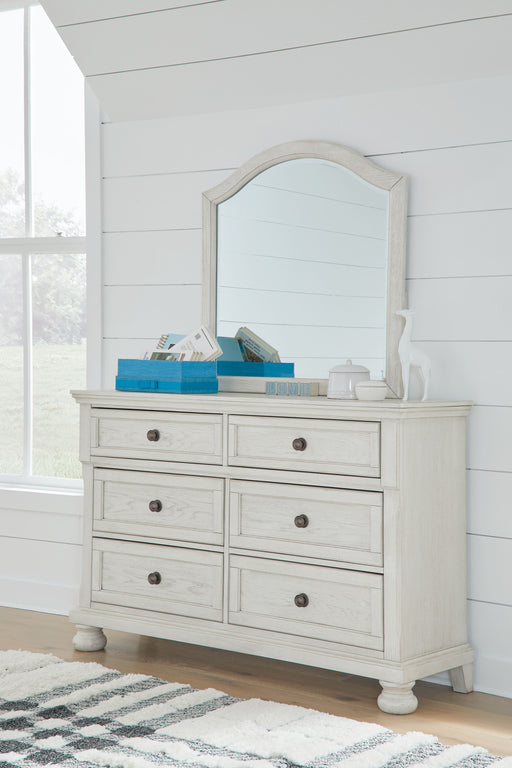 Robbinsdale - Antique White - Dresser, Mirror - Youth Cleveland Home Outlet (OH) - Furniture Store in Middleburg Heights Serving Cleveland, Strongsville, and Online