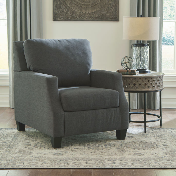 Bayonne - Charcoal - Chair Cleveland Home Outlet (OH) - Furniture Store in Middleburg Heights Serving Cleveland, Strongsville, and Online