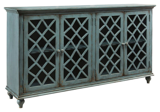 Mirimyn - Antique Teal - Accent Cabinet - Vintage Finish Cleveland Home Outlet (OH) - Furniture Store in Middleburg Heights Serving Cleveland, Strongsville, and Online