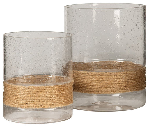 Eudocia - Clear - Candle Holder Set Cleveland Home Outlet (OH) - Furniture Store in Middleburg Heights Serving Cleveland, Strongsville, and Online