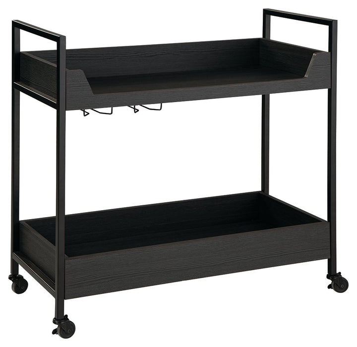 Yarlow - Black / Gray - Bar Cart Cleveland Home Outlet (OH) - Furniture Store in Middleburg Heights Serving Cleveland, Strongsville, and Online