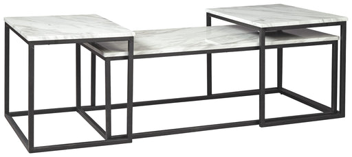 Donnesta - Gray / Black - Occasional Table Set (Set of 3) Cleveland Home Outlet (OH) - Furniture Store in Middleburg Heights Serving Cleveland, Strongsville, and Online