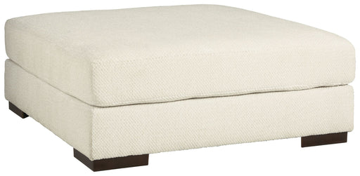 Zada - Ivory - Oversized Accent Ottoman Cleveland Home Outlet (OH) - Furniture Store in Middleburg Heights Serving Cleveland, Strongsville, and Online
