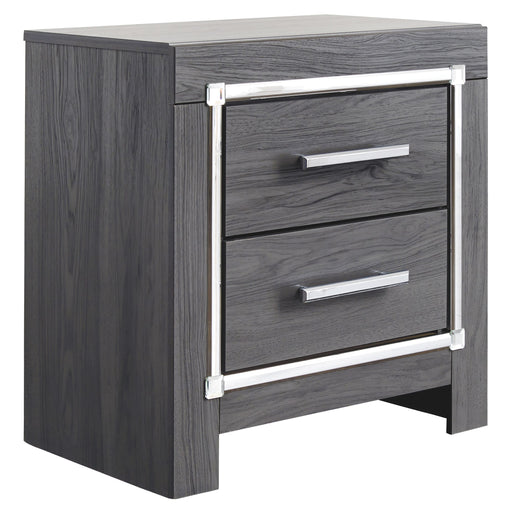 Lodanna - Gray - Two Drawer Night Stand Cleveland Home Outlet (OH) - Furniture Store in Middleburg Heights Serving Cleveland, Strongsville, and Online