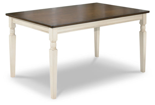 Whitesburg - Brown / Cottage White - Rectangular Dining Room Table Cleveland Home Outlet (OH) - Furniture Store in Middleburg Heights Serving Cleveland, Strongsville, and Online