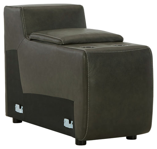 Center Line - Dark Gray - Console With Storage Cleveland Home Outlet (OH) - Furniture Store in Middleburg Heights Serving Cleveland, Strongsville, and Online