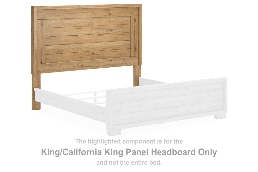 Galliden - Light Brown - King/California King Panel Headboard