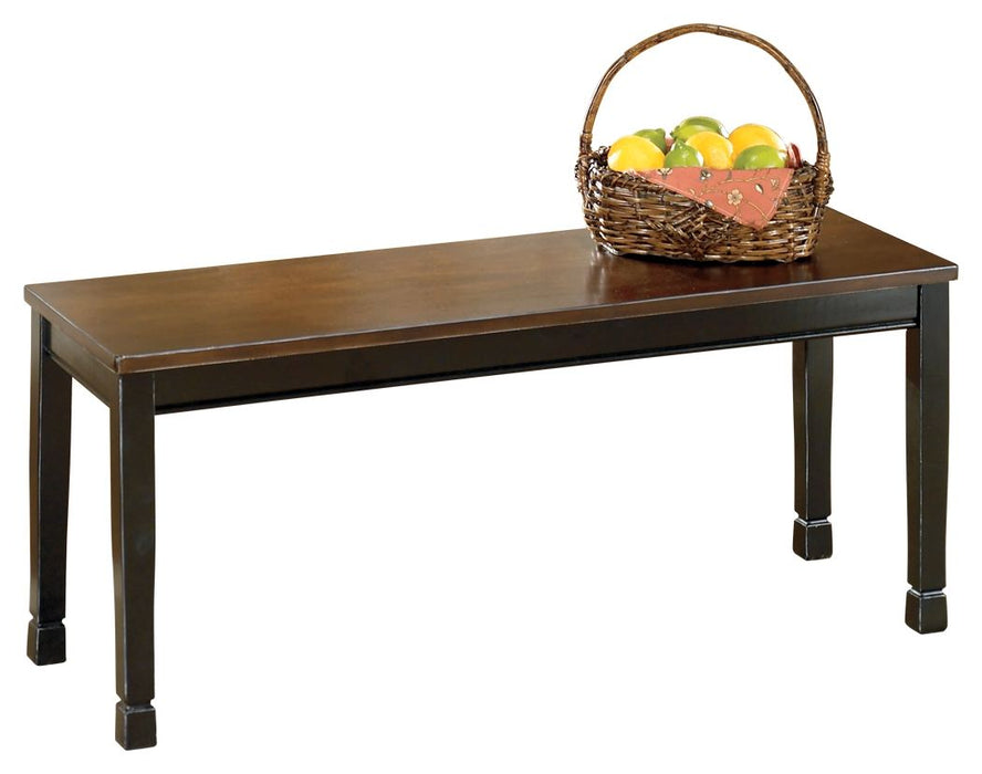Owingsville - Black / Brown - Large Dining Room Bench Cleveland Home Outlet (OH) - Furniture Store in Middleburg Heights Serving Cleveland, Strongsville, and Online