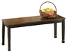 Owingsville - Black / Brown - Large Dining Room Bench Cleveland Home Outlet (OH) - Furniture Store in Middleburg Heights Serving Cleveland, Strongsville, and Online