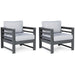 Amora - Charcoal Gray - Lounge Chair W/Cushion (Set of 2) Cleveland Home Outlet (OH) - Furniture Store in Middleburg Heights Serving Cleveland, Strongsville, and Online