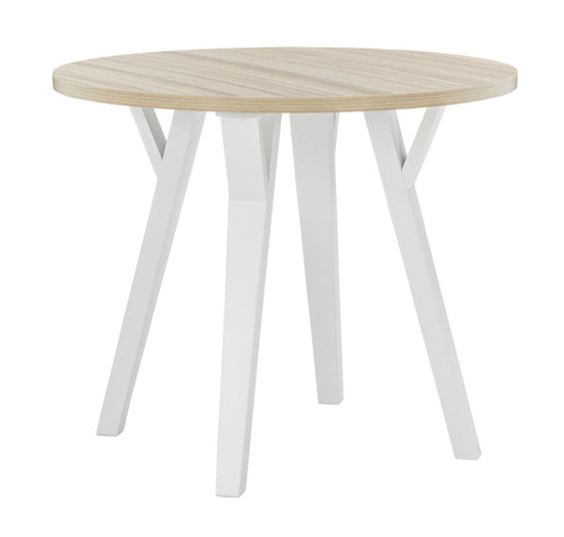 Grannen - White - Round Dining Table Cleveland Home Outlet (OH) - Furniture Store in Middleburg Heights Serving Cleveland, Strongsville, and Online