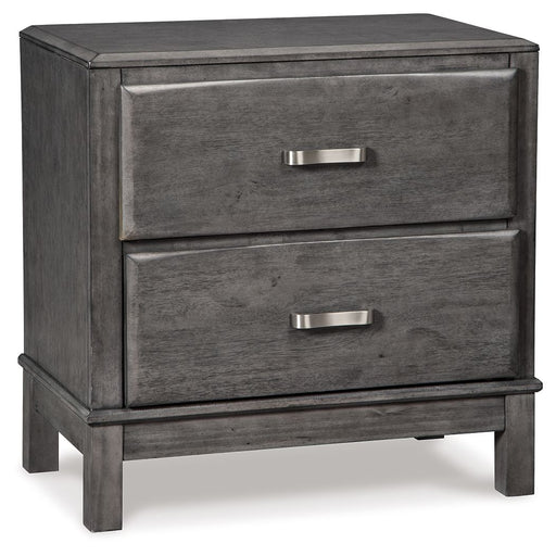 Caitbrook - Gray - Two Drawer Night Stand Cleveland Home Outlet (OH) - Furniture Store in Middleburg Heights Serving Cleveland, Strongsville, and Online