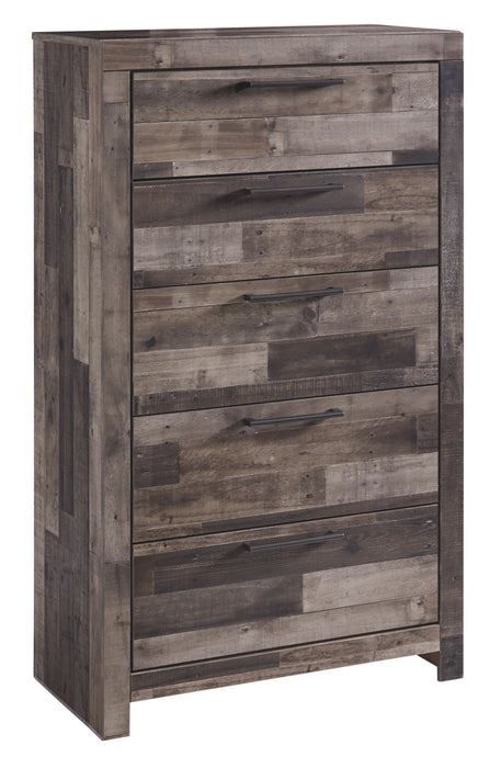 Derekson - Multi Gray - Five Drawer Chest Cleveland Home Outlet (OH) - Furniture Store in Middleburg Heights Serving Cleveland, Strongsville, and Online