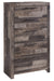 Derekson - Multi Gray - Five Drawer Chest Cleveland Home Outlet (OH) - Furniture Store in Middleburg Heights Serving Cleveland, Strongsville, and Online