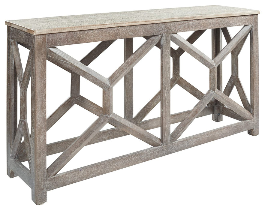 Lanzburg - Antique Gray - Console Sofa Table Cleveland Home Outlet (OH) - Furniture Store in Middleburg Heights Serving Cleveland, Strongsville, and Online