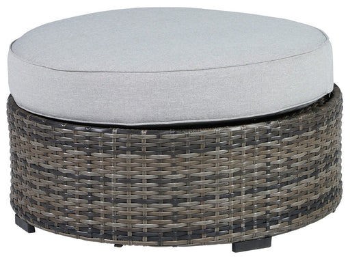 Harbor Court - Gray - Ottoman With Cushion Cleveland Home Outlet (OH) - Furniture Store in Middleburg Heights Serving Cleveland, Strongsville, and Online