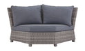 Salem Beach - Gray - 3 Pc. - Sectional Lounge Cleveland Home Outlet (OH) - Furniture Store in Middleburg Heights Serving Cleveland, Strongsville, and Online