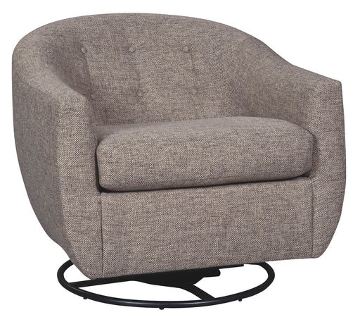Upshur - Taupe - Swivel Glider Accent Chair Cleveland Home Outlet (OH) - Furniture Store in Middleburg Heights Serving Cleveland, Strongsville, and Online