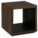 Hensington - Brown / Black - Square End Table Cleveland Home Outlet (OH) - Furniture Store in Middleburg Heights Serving Cleveland, Strongsville, and Online