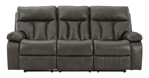 Willamen - Quarry - Rec Sofa W/Drop Down Table Cleveland Home Outlet (OH) - Furniture Store in Middleburg Heights Serving Cleveland, Strongsville, and Online