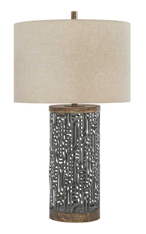 Dayo - Gray / Gold Finish - Metal Table Lamp Cleveland Home Outlet (OH) - Furniture Store in Middleburg Heights Serving Cleveland, Strongsville, and Online