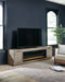 Krystanza - Weathered Gray - TV Stand With Wide Fireplace Insert Cleveland Home Outlet (OH) - Furniture Store in Middleburg Heights Serving Cleveland, Strongsville, and Online