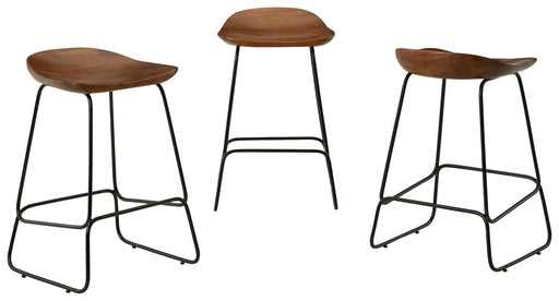 Wilinruck - Dark Brown - Stool (Set of 3) Cleveland Home Outlet (OH) - Furniture Store in Middleburg Heights Serving Cleveland, Strongsville, and Online