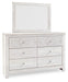 Paxberry - Whitewash - Dresser, Mirror - Medallion Drawer Pulls Cleveland Home Outlet (OH) - Furniture Store in Middleburg Heights Serving Cleveland, Strongsville, and Online