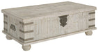 Carynhurst - White Wash Gray - Lift Top Cocktail Table Cleveland Home Outlet (OH) - Furniture Store in Middleburg Heights Serving Cleveland, Strongsville, and Online
