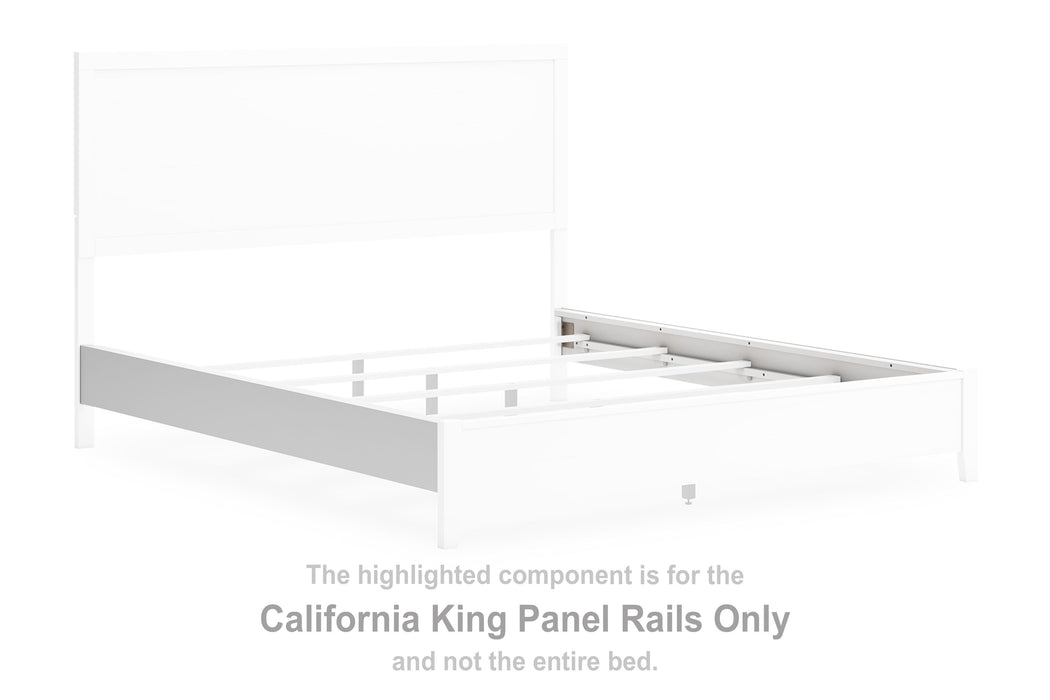 Binterglen - White - California King Panel Rails