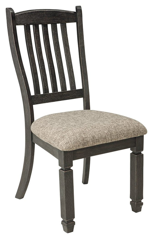Tyler Creek - Black/Grayish Brown - Dining UPH Side Chair Cleveland Home Outlet (OH) - Furniture Store in Middleburg Heights Serving Cleveland, Strongsville, and Online