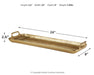Posy - Gold Finish - Tray Cleveland Home Outlet (OH) - Furniture Store in Middleburg Heights Serving Cleveland, Strongsville, and Online