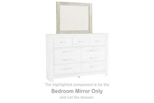 Bellaby - Whitewash - Bedroom Mirror - Wooden Frame Cleveland Home Outlet (OH) - Furniture Store in Middleburg Heights Serving Cleveland, Strongsville, and Online