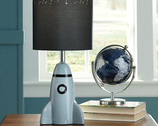 Cale - Gray / Black - Ceramic Table Lamp Cleveland Home Outlet (OH) - Furniture Store in Middleburg Heights Serving Cleveland, Strongsville, and Online