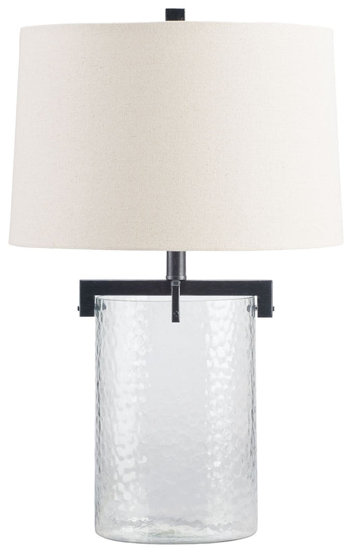 Fentonley - Clear / Antique Black - Glass Table Lamp Cleveland Home Outlet (OH) - Furniture Store in Middleburg Heights Serving Cleveland, Strongsville, and Online