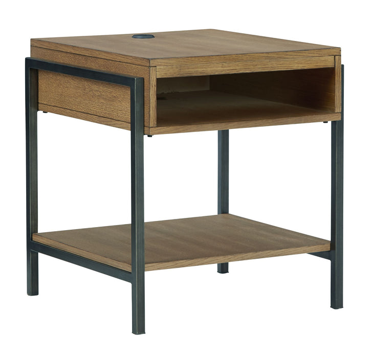 Fridley - Brown / Black - Rectangular End Table Cleveland Home Outlet (OH) - Furniture Store in Middleburg Heights Serving Cleveland, Strongsville, and Online
