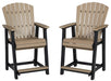 Fairen Trail - Black / Driftwood - Barstool (Set of 2) Cleveland Home Outlet (OH) - Furniture Store in Middleburg Heights Serving Cleveland, Strongsville, and Online