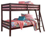 Halanton - Dark Brown - Twin/twin Bunk Bed W/Ladder Cleveland Home Outlet (OH) - Furniture Store in Middleburg Heights Serving Cleveland, Strongsville, and Online