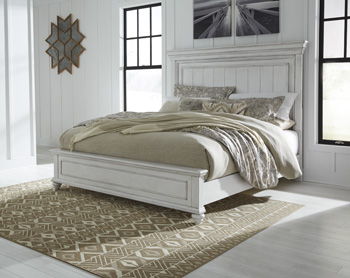 Kanwyn - Whitewash - King/Cal King Panel Headboard Cleveland Home Outlet (OH) - Furniture Store in Middleburg Heights Serving Cleveland, Strongsville, and Online