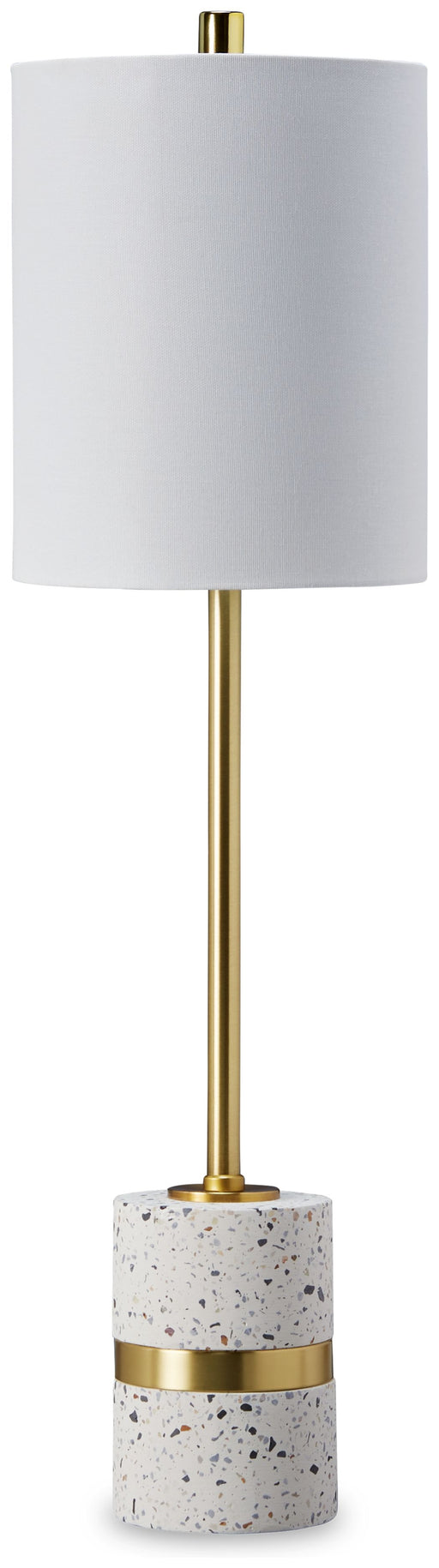 Maywick - White - Metal Table Lamp Cleveland Home Outlet (OH) - Furniture Store in Middleburg Heights Serving Cleveland, Strongsville, and Online