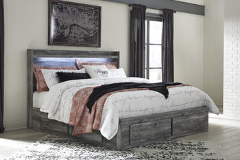 Baystorm - Gray - King Storage Footboard Cleveland Home Outlet (OH) - Furniture Store in Middleburg Heights Serving Cleveland, Strongsville, and Online
