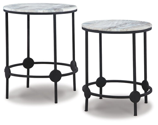 Beashaw - Gray / Black - Accent Table Set (Set of 2) Cleveland Home Outlet (OH) - Furniture Store in Middleburg Heights Serving Cleveland, Strongsville, and Online
