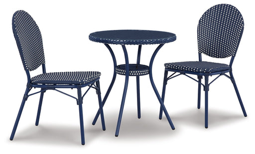 Odyssey Blue - Blue - Chairs W/Table Set (Set of 3) Cleveland Home Outlet (OH) - Furniture Store in Middleburg Heights Serving Cleveland, Strongsville, and Online