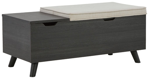 Yarlow - Dark Gray - Storage Bench Cleveland Home Outlet (OH) - Furniture Store in Middleburg Heights Serving Cleveland, Strongsville, and Online