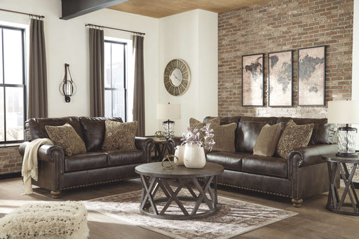 Nicorvo - Coffee - 2 Pc. - Sofa, Loveseat Cleveland Home Outlet (OH) - Furniture Store in Middleburg Heights Serving Cleveland, Strongsville, and Online