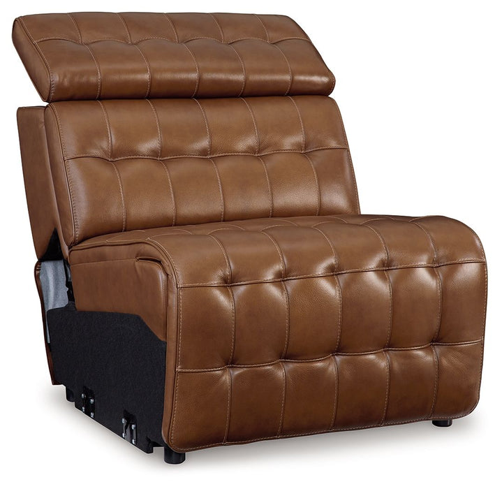 Temmpton - Chocolate - Armless Chair / Manual Headrest