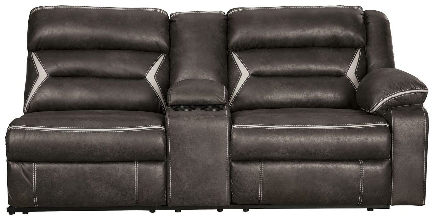 Kincord - Midnight - Raf Rec Power Sofa W/Console Cleveland Home Outlet (OH) - Furniture Store in Middleburg Heights Serving Cleveland, Strongsville, and Online